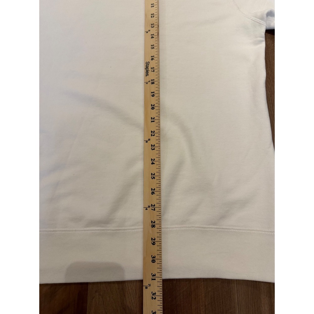 Converse Sweatshirt Men XL White Golf le Fleur Flower Logo Crewneck 10009027-A02 - Picture 7 of 7